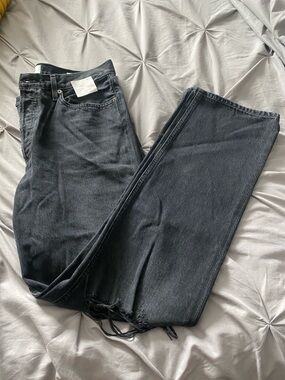 Agolde women  Straight Black Jeans